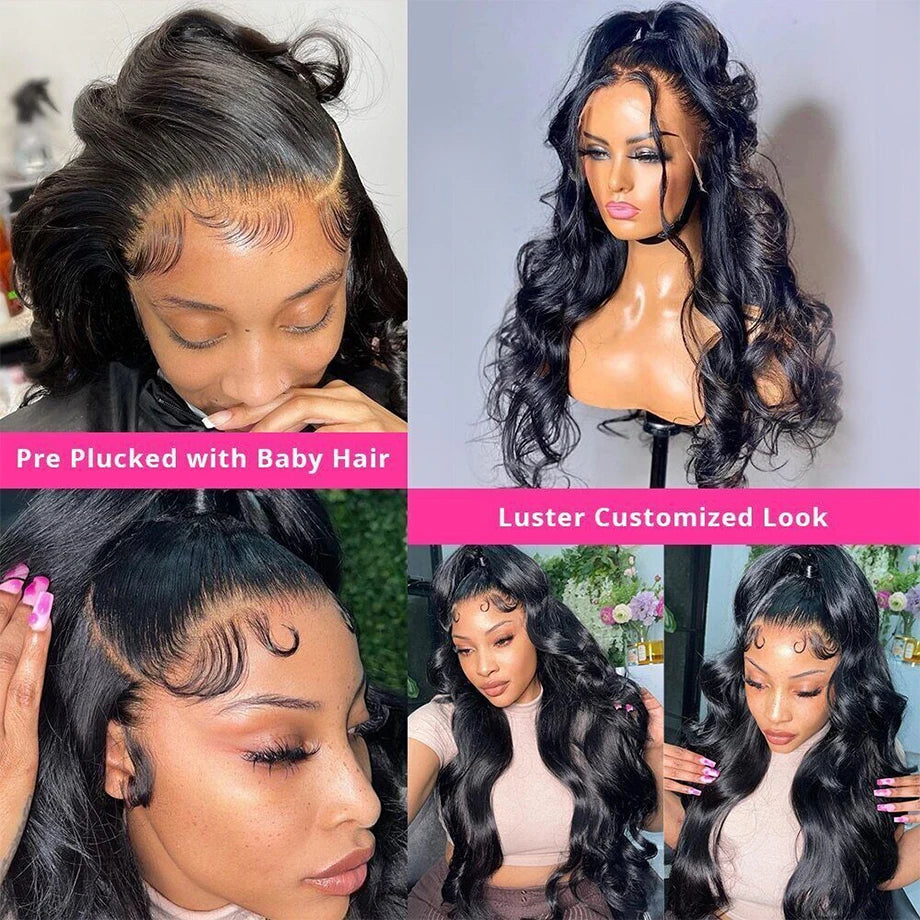 30inch Body Wave 13x4 Lace Front Human Hair Wig 13x6 Lace Frontal Wigs For Women Brazilian 5x5 Transparent Lace Closure Wig Sale SuperFye 13x4 Lace Wig / CHINA / 26inches|180% SuperFye