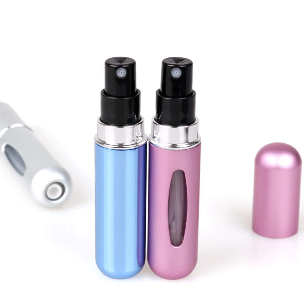 Refillable Mini Perfume Bottle Portable Cosmetic Bottle Spray Bottle Atomizer Spray Container Travel Refillable Bottles 8ml /5ml SuperFye 5ml Bright Blue SuperFye