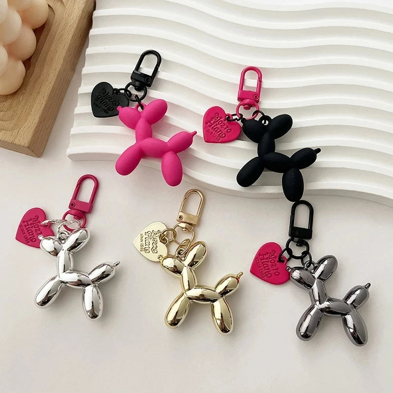 Fashion Keychain Punk Y2K Balloon Dog Keychains for Women Bag Pendant Jewelry Trinket Girl's Car Key Ring Key Chain Accessories SuperFye Style 02 SuperFye