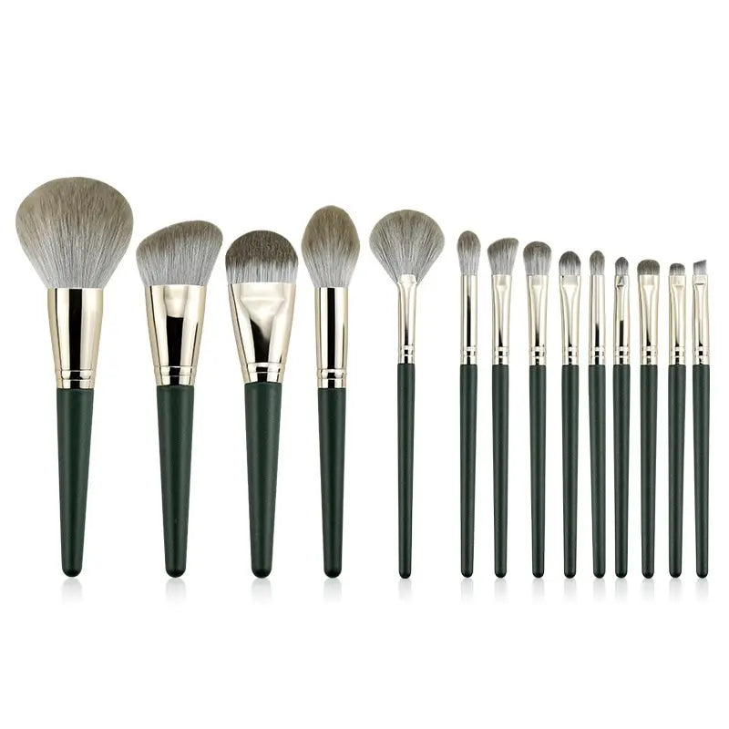 14Pcs Makeup Brushes Set Large Fluffy Soft Eye Shadow Foundation Brush Women Cosmetic Powder Blush Blending Beauty Make Up Tools SuperFye 14 Pcs SuperFye