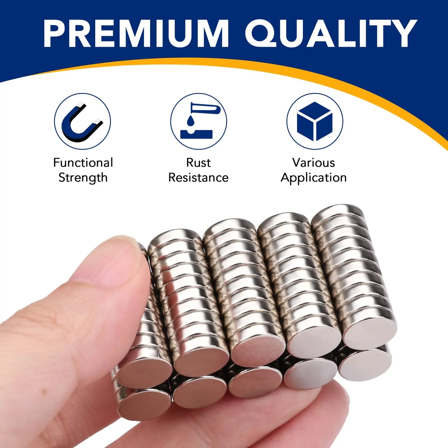 Super Strong Neodymium Disc Magnets Powerful Rare Earth Magnets for Fridge, DIY, Building, Scientific, Craft, and Office Magnets SuperFye 10x2-50pcs SuperFye