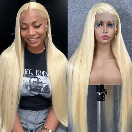 13x6 Hd Transparent 250 Density 613 Straight Wigs 13x4 Honey 613 Blonde Lace 30 40 Inches Straight Human Hair Lace Frontal Wig SuperFye 613 Blonde / United States / 36inches|210 Density|13x7 SuperFye