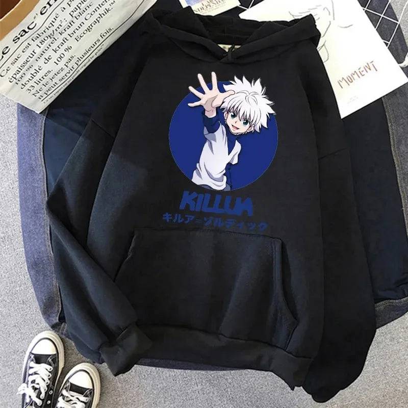 2023 Autumn Winter Hunter Hisoka Kurapika Hoodies Women Killua Zoldyck Devil Eye Sweatshirts Unisex Anime HXH Hoody Tops