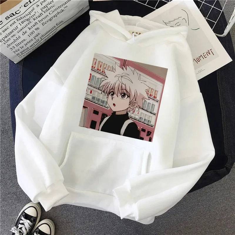 2023 Autumn Winter Hunter Hisoka Kurapika Hoodies Women Killua Zoldyck Devil Eye Sweatshirts Unisex Anime HXH Hoody Tops