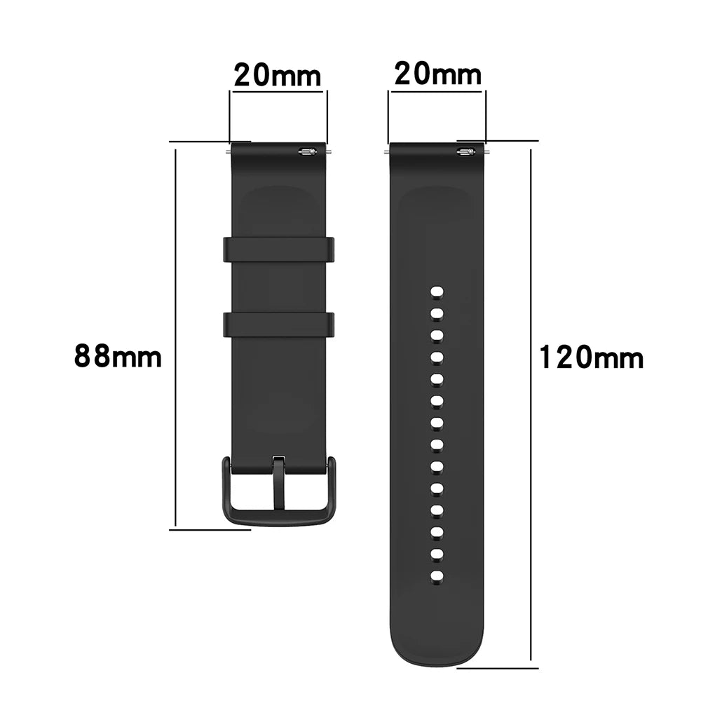 20mm Silicone Strap For Huami Amazfit GTS 4/2 Mini GTS 3 2e Smart Watch Band for Huami Amazfit Bip 3/Bip U Pro SuperFye Orange / 20mm SuperFye