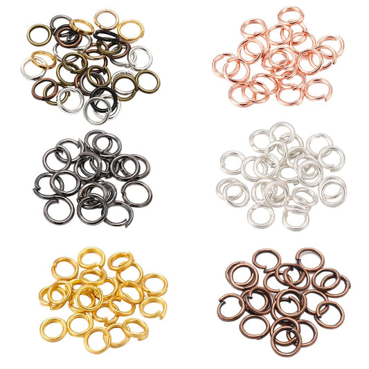 50-200pcs/lot 3-20 mm Jump Rings Split Rings Connectors For Diy Jewelry Finding Making Accessories Wholesale Supplies SuperFye KC Gold / 4mm x 200Pcs SuperFye