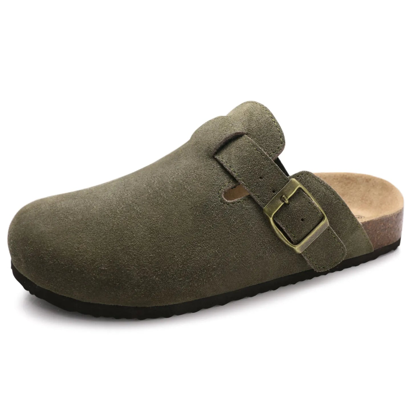 Shevalues Classic Cork Clogs Slippers Women Men Soft Footbed Suede Sandals With Arch Support Trendy Beach Slides Home Men Mules