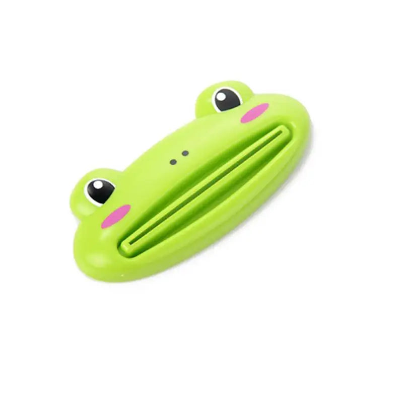 For Home Bathroom 1 Pcs Animal Easy Toothpaste Dispenser Plastic Tooth Paste Tube Toothpaste Squeezer Rolling Holder Cocina SuperFye frog SuperFye