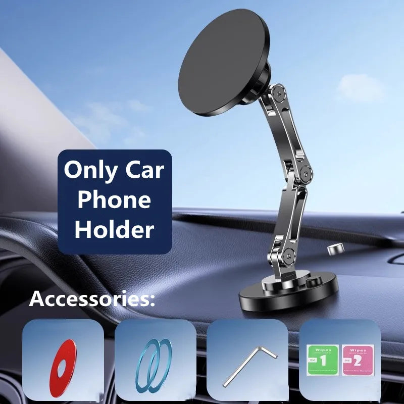 Magnetic Car Wireless Charger Stand Magnet Car Mount Fast Charging Station Phone Holder Bracket For iPhone 15 14 13 12 Pro Max SuperFye NO Wireless Charger SuperFye