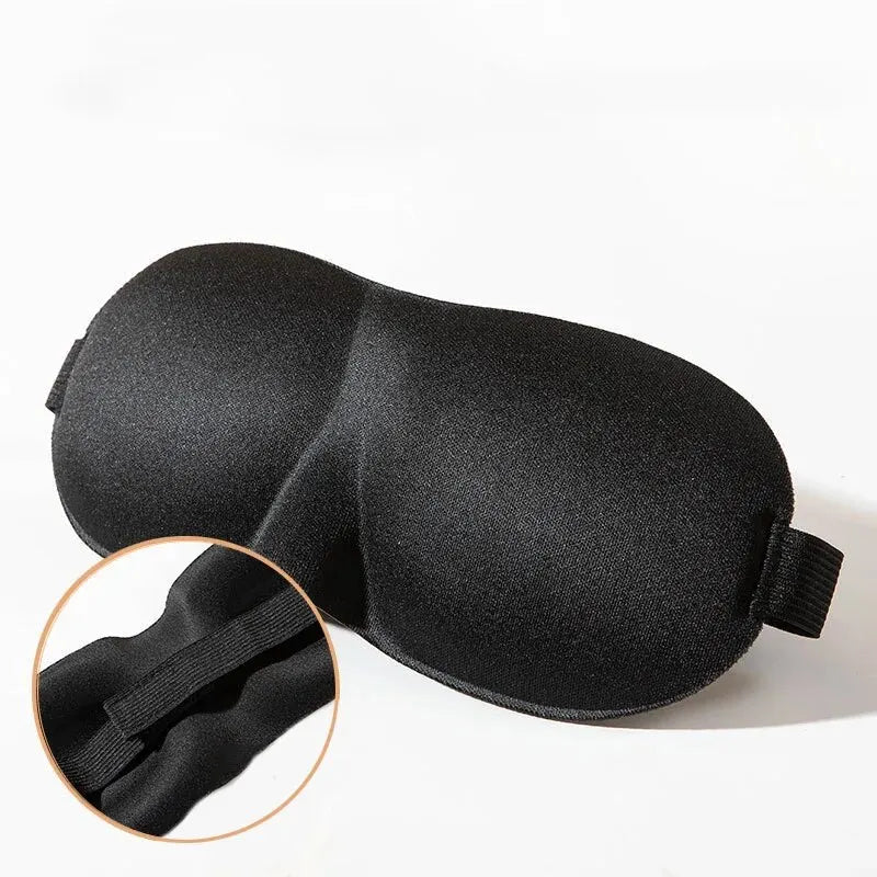 3D Stereoscopic Sleep Eye Mask, Sleep Magic Memory Sponge Black Shading Breathable Eye Protection SuperFye black SuperFye