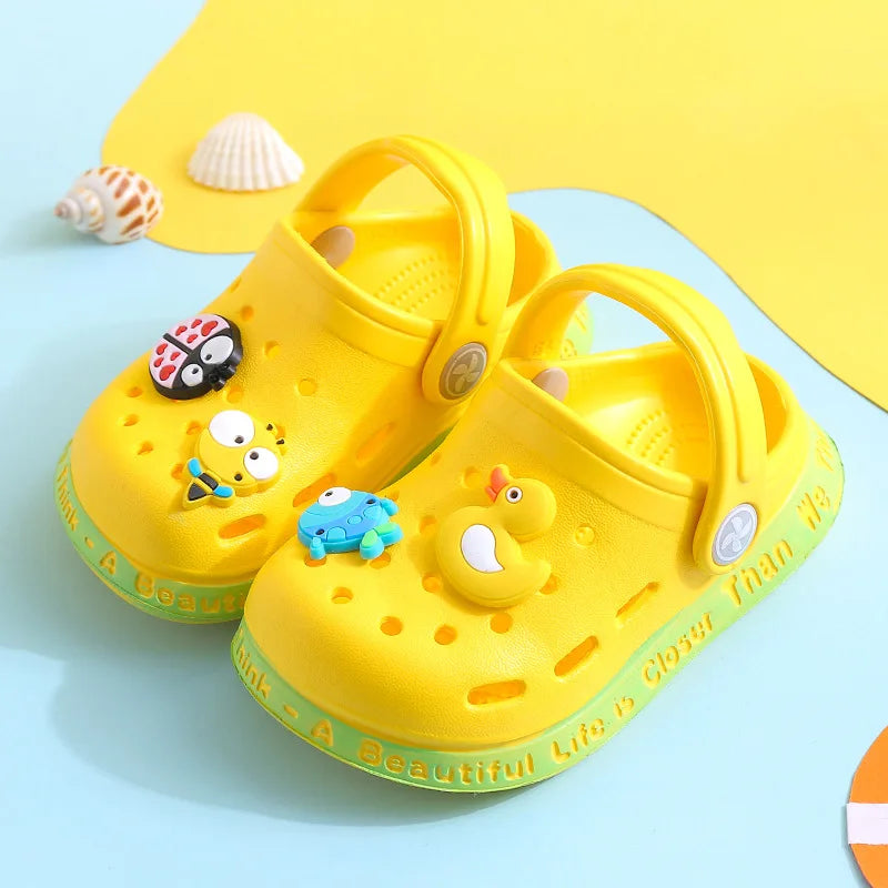 Summer Baby Shoes Sandals for Girls Boy Mules Baby Girl Shoes Cartoon Sandal Infantil for Boy Children's Garden Shoes SuperFye yellow / 19 SuperFye