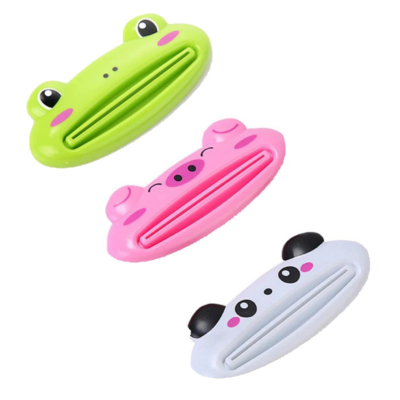 For Home Bathroom 1 Pcs Animal Easy Toothpaste Dispenser Plastic Tooth Paste Tube Toothpaste Squeezer Rolling Holder Cocina SuperFye 3pcs SuperFye