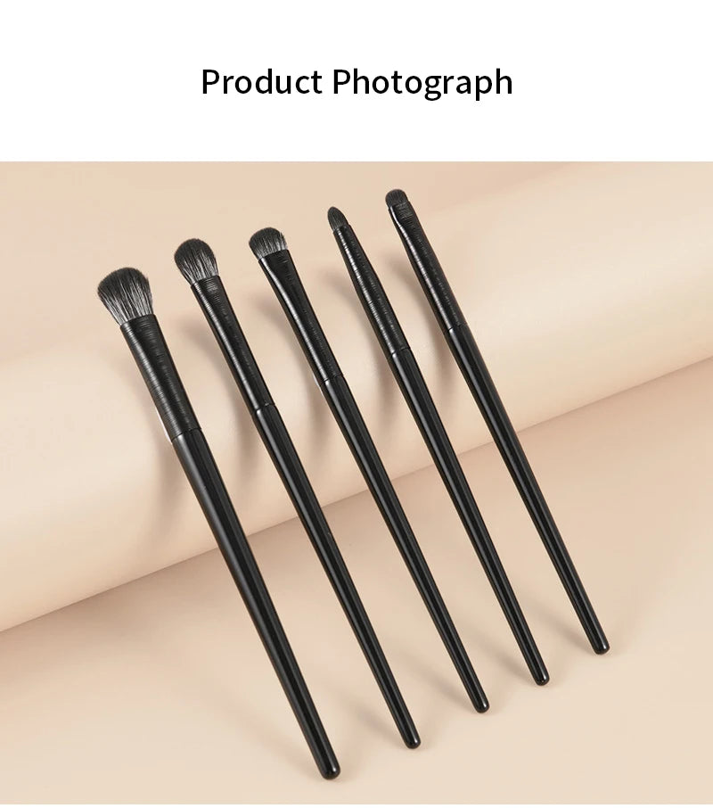 Natural Eye Makeup Brushes Set Eyeshadow Brush Eyebrow Contour Eyeliner Brush Women Eyes Cosmetic Blending Detail Make Up Tools SuperFye 6PCS / CHINA SuperFye