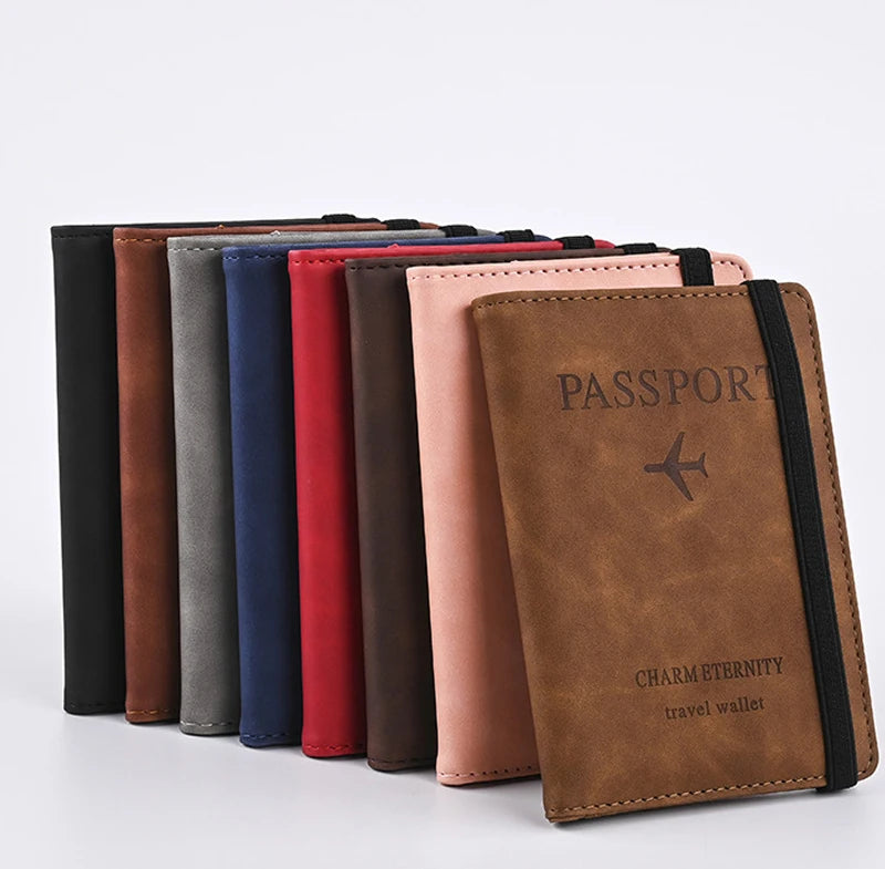 Men PU Leather Wallet Travel Passport Purse Card Male Travel Accessories Hand Carry Passport Business Cards Holder Wallet SuperFye WHITE SuperFye