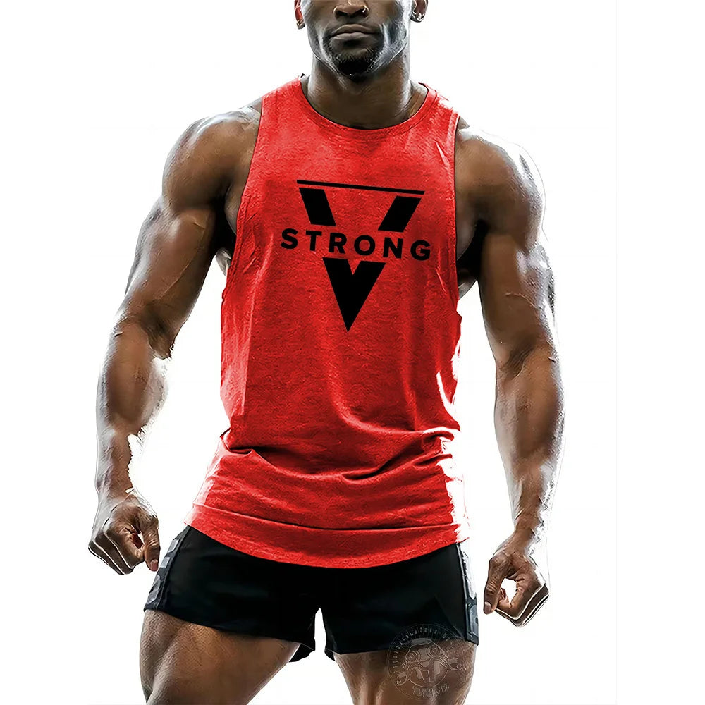 Men's Sleeveless Breathable Fashion Casual Outdoor Fitness Comfortable Quick Drying Vest T-shirt Printed Solid Color Top SuperFye qh / S / No SuperFye