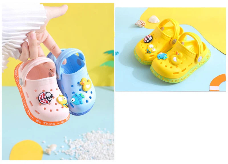 Summer Baby Shoes Sandals for Girls Boy Mules Baby Girl Shoes Cartoon Sandal Infantil for Boy Children's Garden Shoes SuperFye White balloon / 18 SuperFye