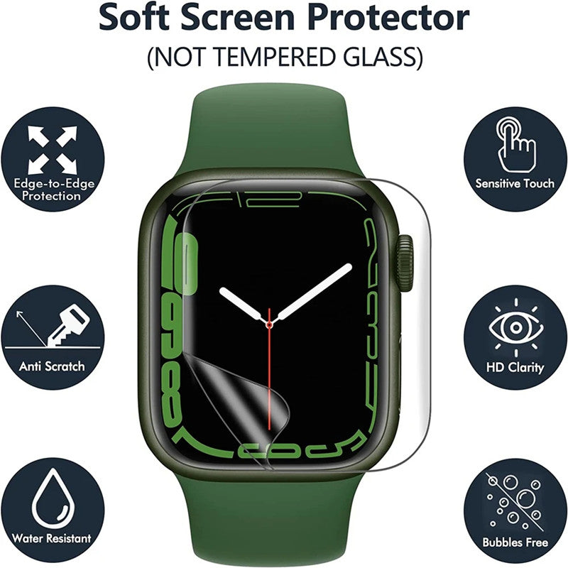 5PCS Hydrogel Film for Apple Watch 9 5 6 10 3 2 1 40MM 44MM 42MM 46MM Screen Protector for Apple Watch Ultra 49MM 7 8 41MM 45MM SuperFye Series 456 SE 44MM / 5PCS Hydrogel Film SuperFye