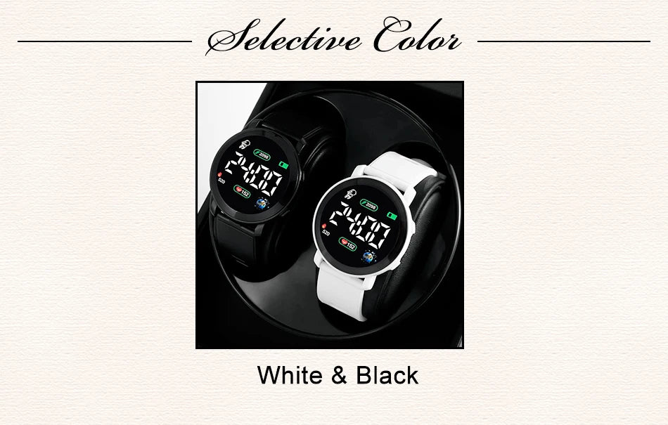 Couple Watches LED Digital Watch for Men Women Sports Army Military Silicone Watch Electronic Clock Hodinky Reloj Hombre SuperFye black SuperFye