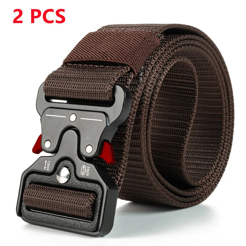 Men Belt Army Outdoor Hunting Tactical Multi Function Combat Survival High Quality Marine Corps Canvas For Nylon Male Luxury