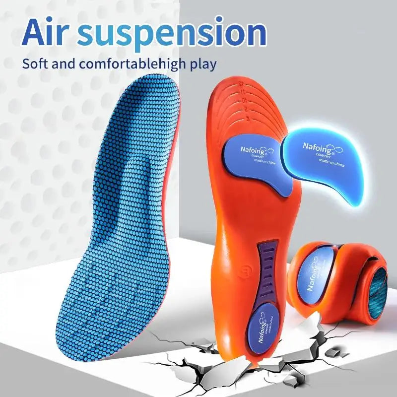 Sport Insoles for Shoes Sole Shock Absorption Deodorant Breathable Cushion Running Insoles for Feet Man Women Orthopedic Insoles SuperFye Blue / EU41-42(260mm) SuperFye