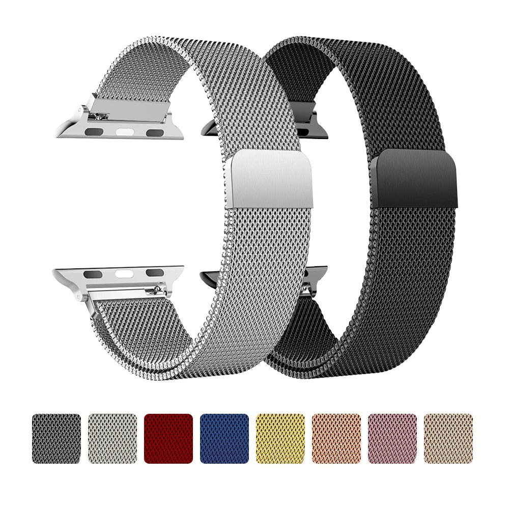 Milanese Strap For Apple Watch Ultra 2 49 46mm 42mm 44mm 40mm 45mm 41mm 38mm Bracelet For iWatch Series 10 9 3 6 5 SE 7 8 Strap SuperFye Space gray / 38 40 41 S10 42mm SuperFye