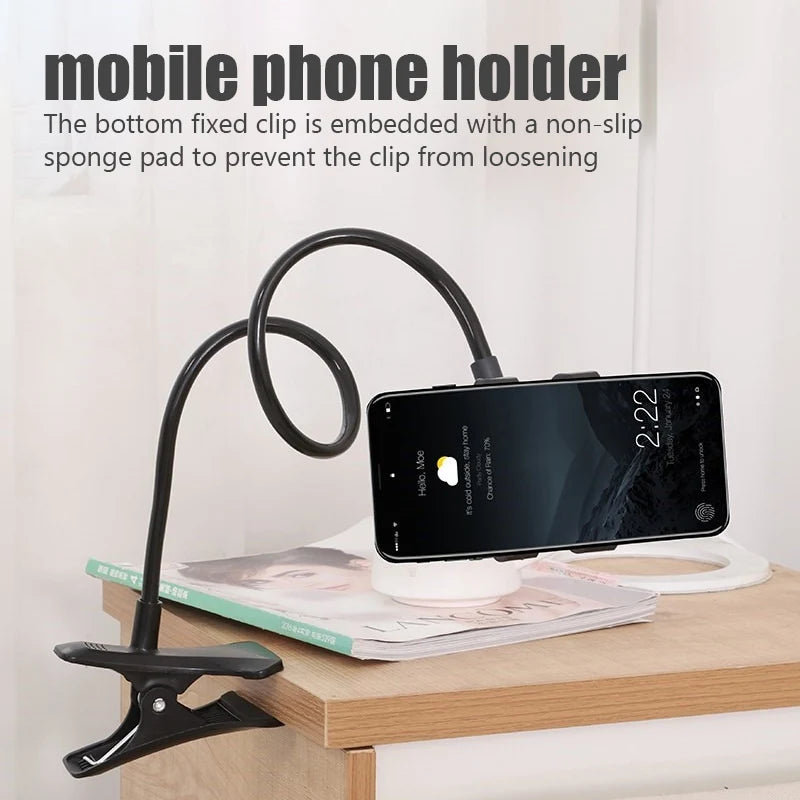 Universal Mobile Phone Holder Flexible Lazy Holder Adjustable Cell Phone Clip Home Bed Desktop Mount Bracket Smartphone Stand SuperFye 001 SuperFye