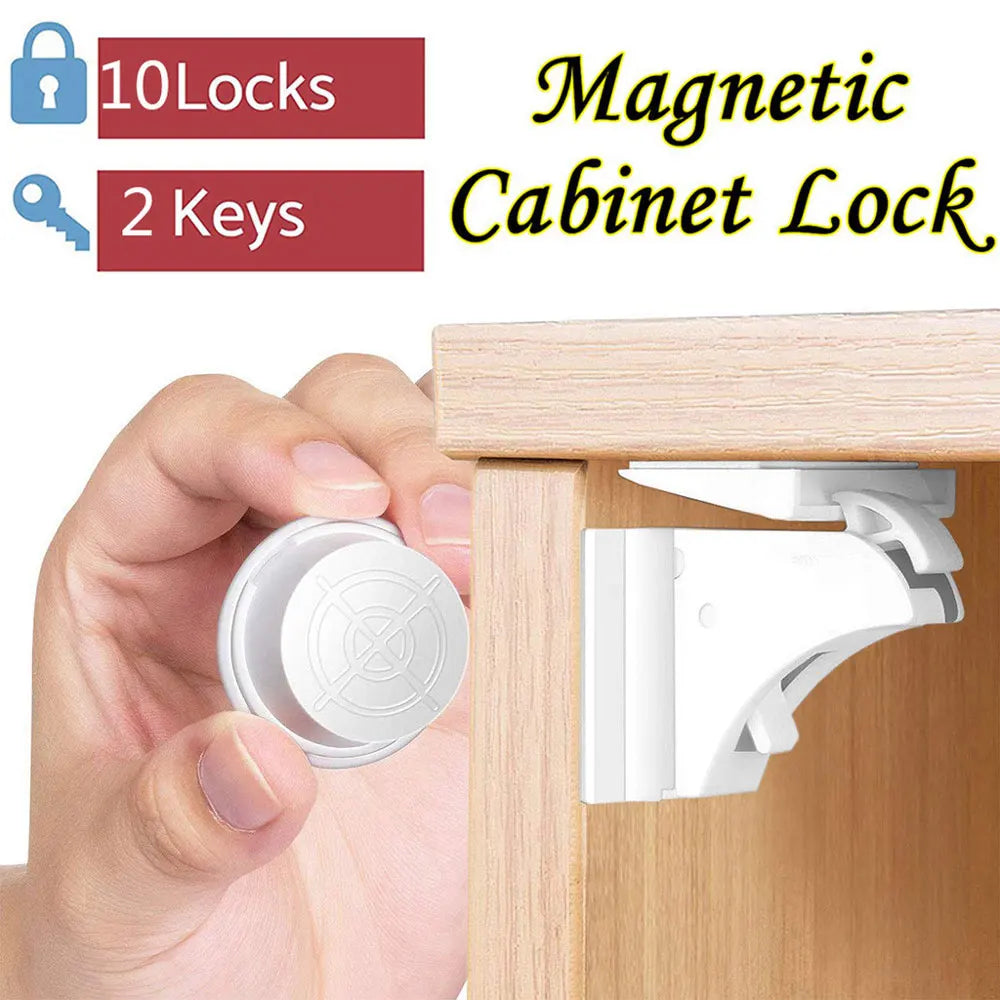 Magnetic Child Lock Children Protection Baby Safety Lock Drawer Latch Cabinet Door Lock Limiter Children Security Locks SuperFye TD1230-12-3 SuperFye