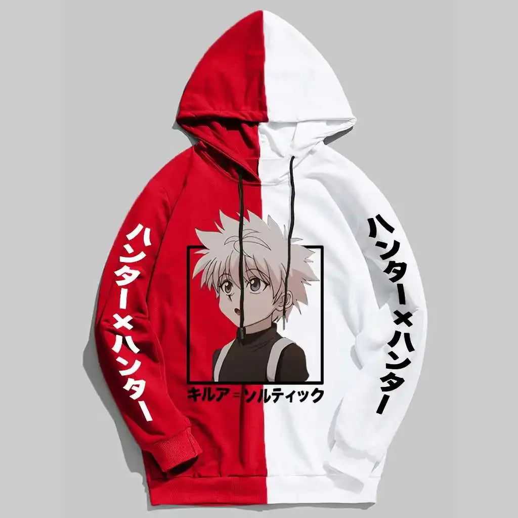 2024 Hunter X Hunter Killua Zoldyck Mens Hoodies Autumn  Boys Girls Sweatshirts Fashion  3D Anime Print Hoodie  Unisex Oversize