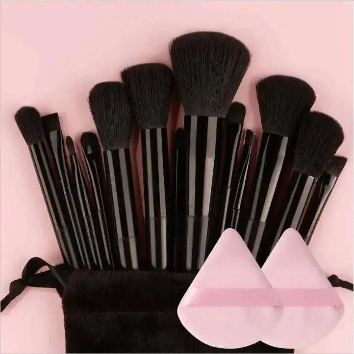 Makeup Brush Set Soft Fluffy Professiona Cosmetic Foundation Powder Eyeshadow Kabuki Blending Make Up Brush Beauty Tool Makeup SuperFye 13pcs black pp SuperFye