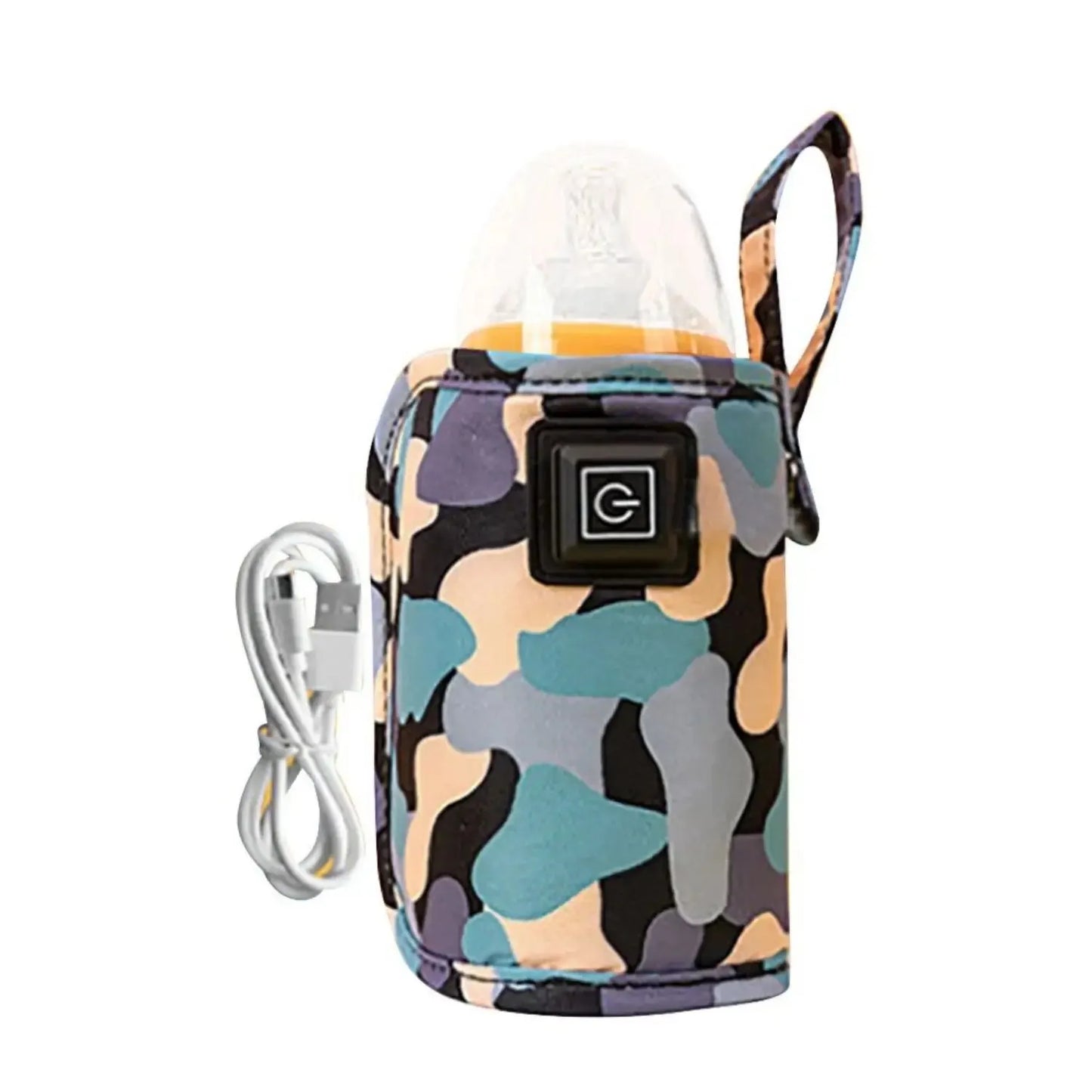 USB Milk Water Warmer Bottle Heater Travel Stroller Insulated Bag Baby Nursing Safe Kids Supplies for Outdoor Winter SuperFye Black SuperFye