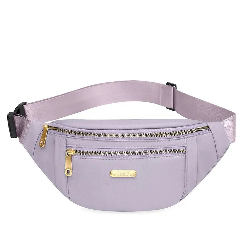 Mobile Waist Bag For Both Men And Women Multifunctional Large Capacity Anti Splash Business Wear-resistant Construction Site SuperFye Lavender SuperFye