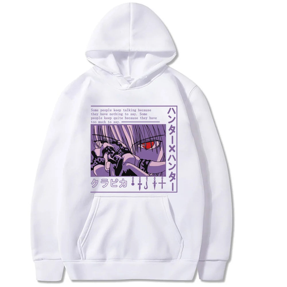 Anime Manga Kurapika Red Devil Eye Hoodie Pullover