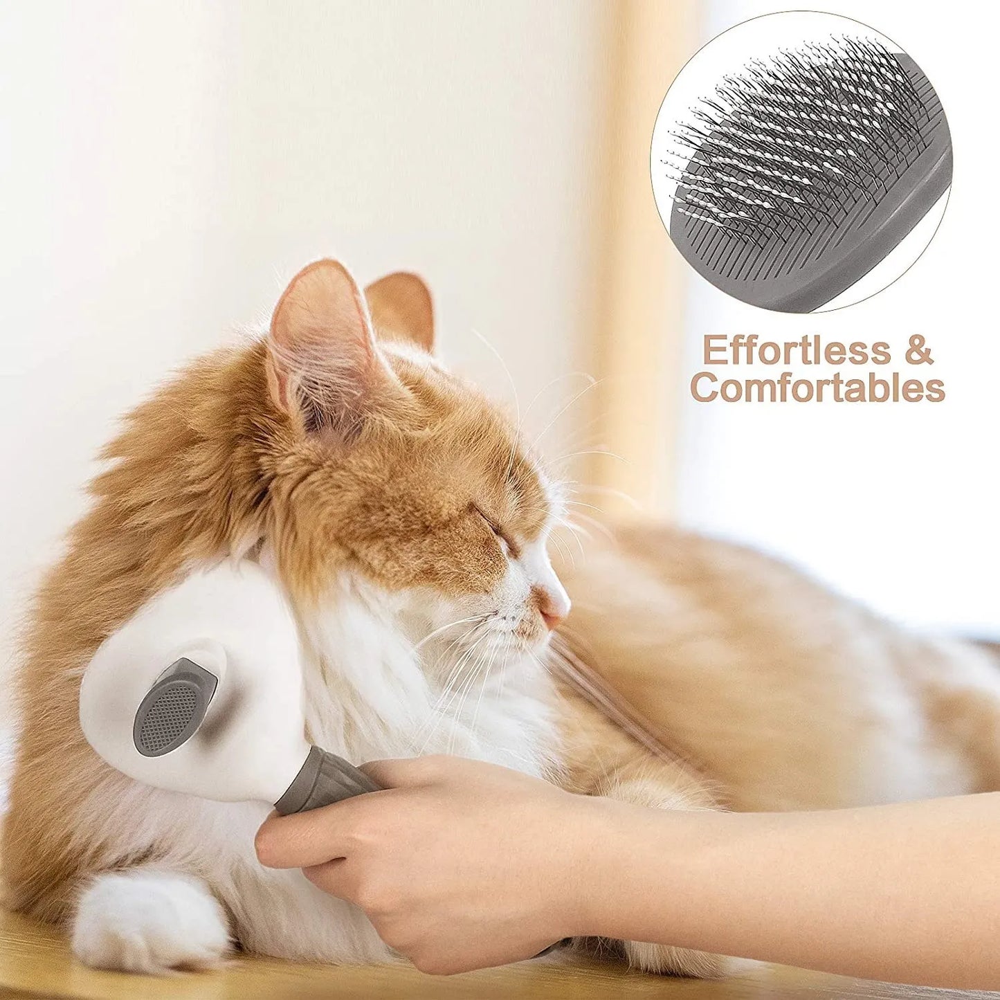 Pet Dog Brush Cat Comb Self Cleaning Pet Hair Remover Brush For Dogs Cats Grooming Tools Pets Dematting Comb Dogs Accessories SuperFye Blue SuperFye