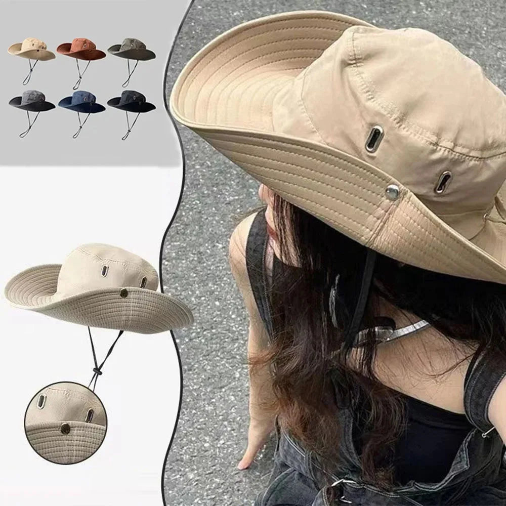 Men's AND WOMEN'S Waterproof Camping Hats, Outdoor Ande Hats, Suffolk Fishing Hats, UV Protection, Hiking and Canada, Summer SuperFye green SuperFye