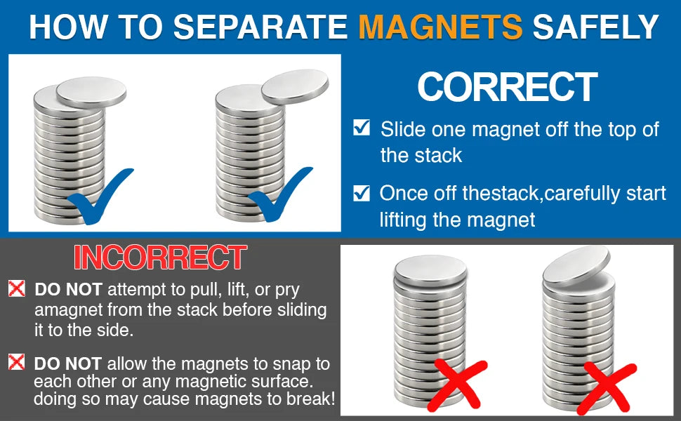 Super Strong Neodymium Disc Magnets Powerful Rare Earth Magnets for Fridge, DIY, Building, Scientific, Craft, and Office Magnets SuperFye 10x2-50pcs SuperFye