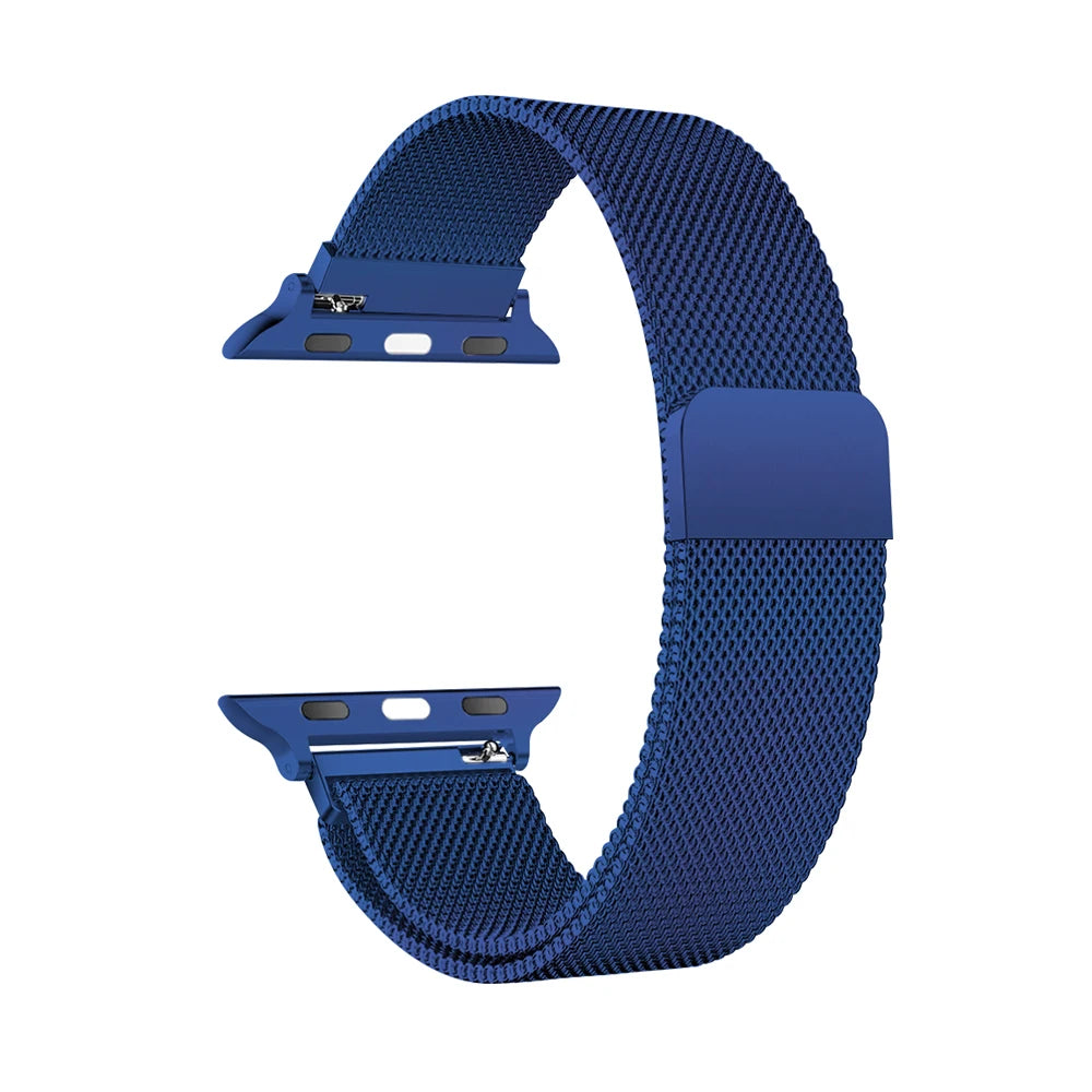 Milanese Strap For Apple Watch Ultra 2 49 46mm 42mm 44mm 40mm 45mm 41mm 38mm Bracelet For iWatch Series 10 9 3 6 5 SE 7 8 Strap SuperFye Blue / 38 40 41 S10 42mm SuperFye