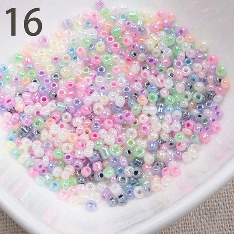 Gold and Silver Color 2mm 3mm 4mm Crystal Glass Spacer beads,Czech Seed Beads For Jewelry Handmade DIY BLUV03X