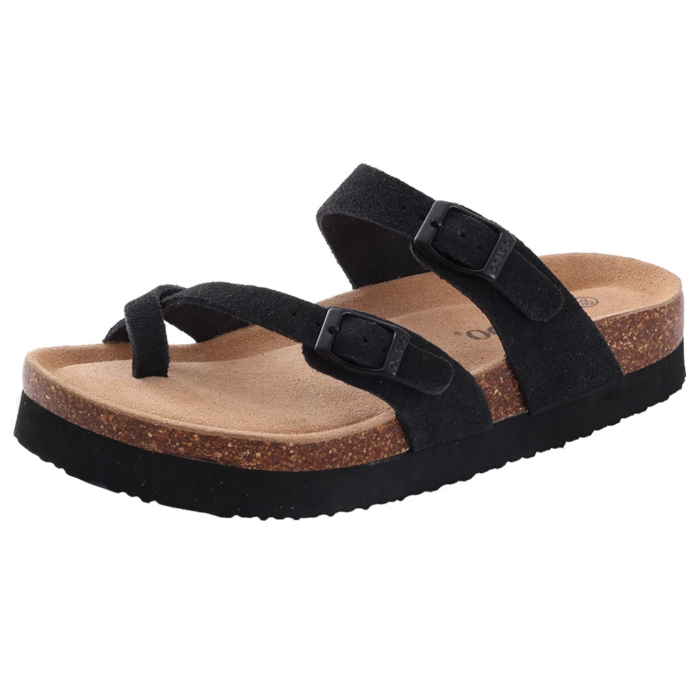 Shevalues Classic Cork Clogs Slippers Women Men Soft Footbed Suede Sandals With Arch Support Trendy Beach Slides Home Men Mules