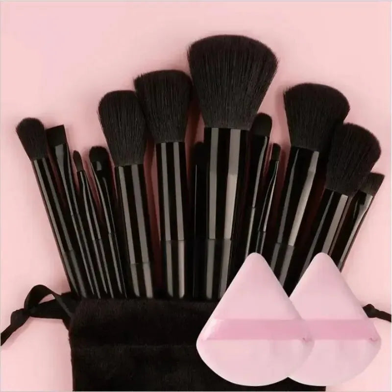 Makeup Brush Set Soft Fluffy Professiona Cosmetic Foundation Powder Eyeshadow Kabuki Blending Make Up Brush Beauty Tool Makeup SuperFye 15pcs brown SuperFye