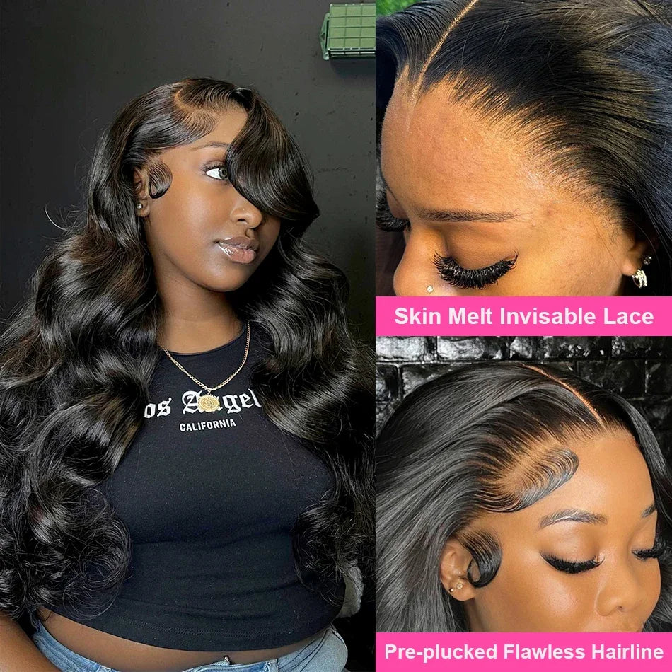 HD Transparent 13x4 13x6 Body Wave Lace Front Wig Pre Plucked 360 Lace Frontal Wig Human Hair Wigs For Women 5x5 Wig 200 Density SuperFye 360 HD / United States / 34inches|180 Density SuperFye