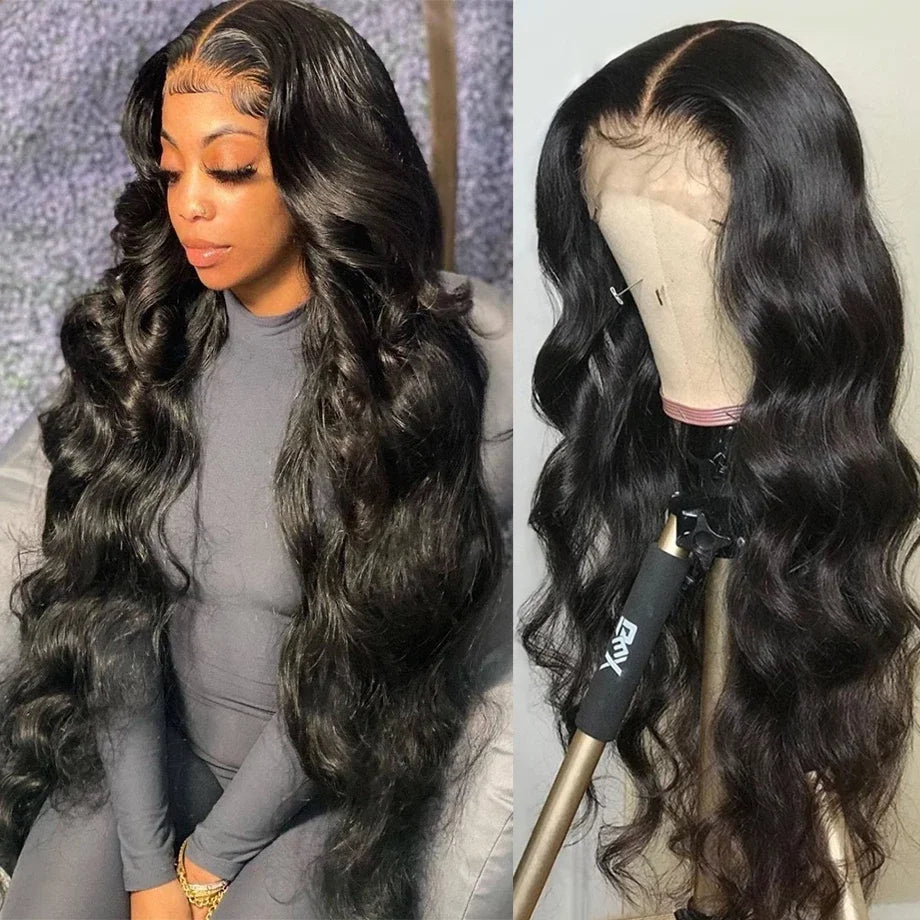 HD Transparent 13x4 13x6 Body Wave Lace Front Wig Pre Plucked 360 Lace Frontal Wig Human Hair Wigs For Women 5x5 Wig 200 Density SuperFye 360 HD / United States / 34inches|180 Density SuperFye