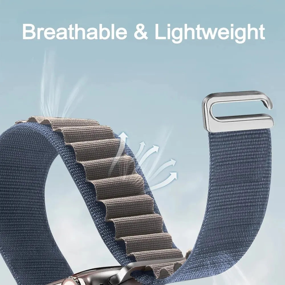 Alpine Loop for Apple Watch Ultra 2/1 Band 49mm 45mm 44m 42mm 41mm 40mm 38mm Nylon Strap for IWatch 9 8 7 6 5 4 3 SE Bracelet SuperFye 42mm 44mm 45mm 49mm / blue SuperFye