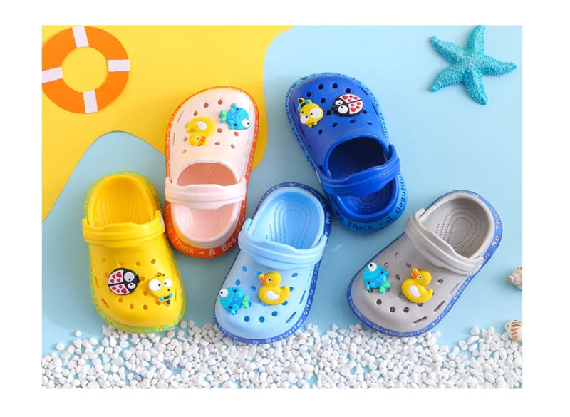 Summer Baby Shoes Sandals for Girls Boy Mules Baby Girl Shoes Cartoon Sandal Infantil for Boy Children's Garden Shoes SuperFye White balloon / 18 SuperFye