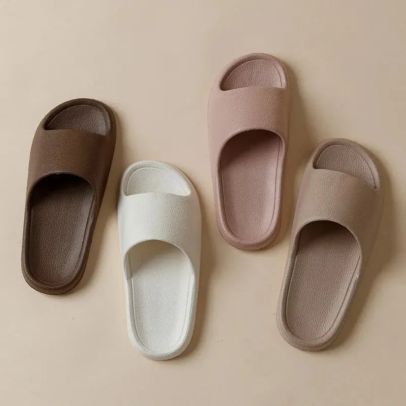 Fashion Women Slippers Summer Flat Lightweight EVA Home Bathroom Slippers Comfort Massage Couples Indoor Slides Shower Shoes SuperFye Coffee / 42-43 SuperFye