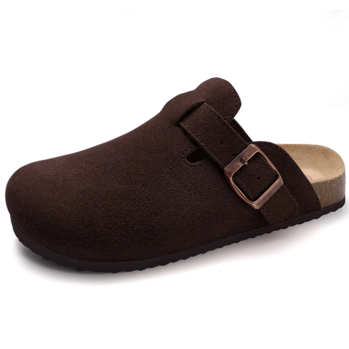 Shevalues Classic Cork Clogs Slippers Women Men Soft Footbed Suede Sandals With Arch Support Trendy Beach Slides Home Men Mules