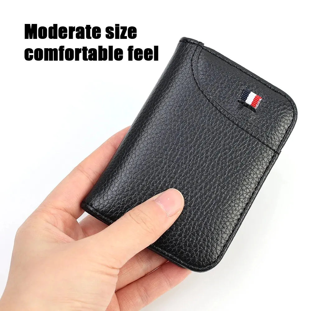 Portable Super Slim Soft Wallet for Men PU Leather Mini ID Credit Card Wallet Purse Card Holders Wallet Thin Small Short Wallets SuperFye Coffee SuperFye