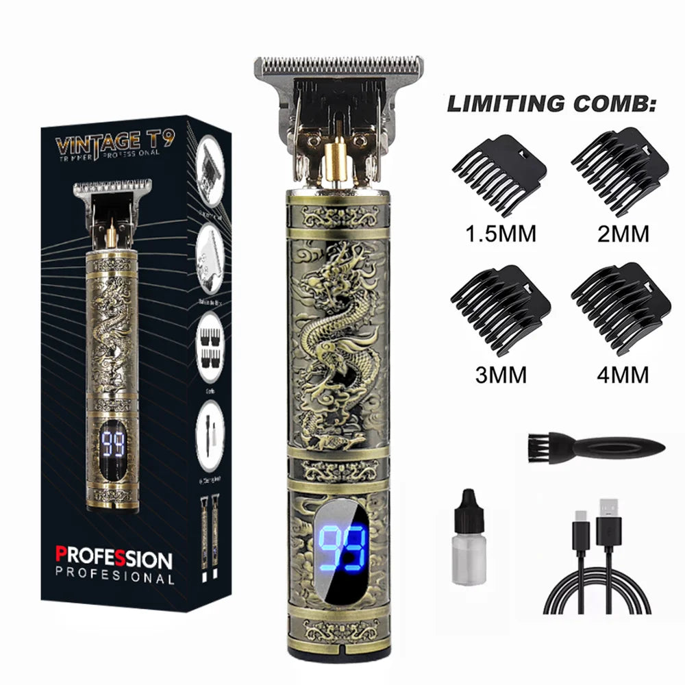 LCD Display T9 Electric Hairber 0mm Shaver Hair Trimer Home Appliances Travel Barber Razors Shaving Machine for Men Trimmer Man SuperFye Buddha SuperFye