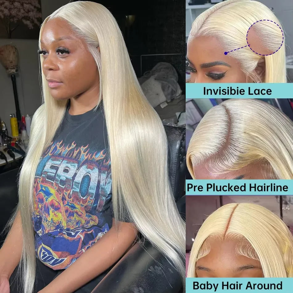 13x6 Hd Transparent 250 Density 613 Straight Wigs 13x4 Honey 613 Blonde Lace 30 40 Inches Straight Human Hair Lace Frontal Wig SuperFye 613 Blonde / United States / 36inches|210 Density|13x7 SuperFye