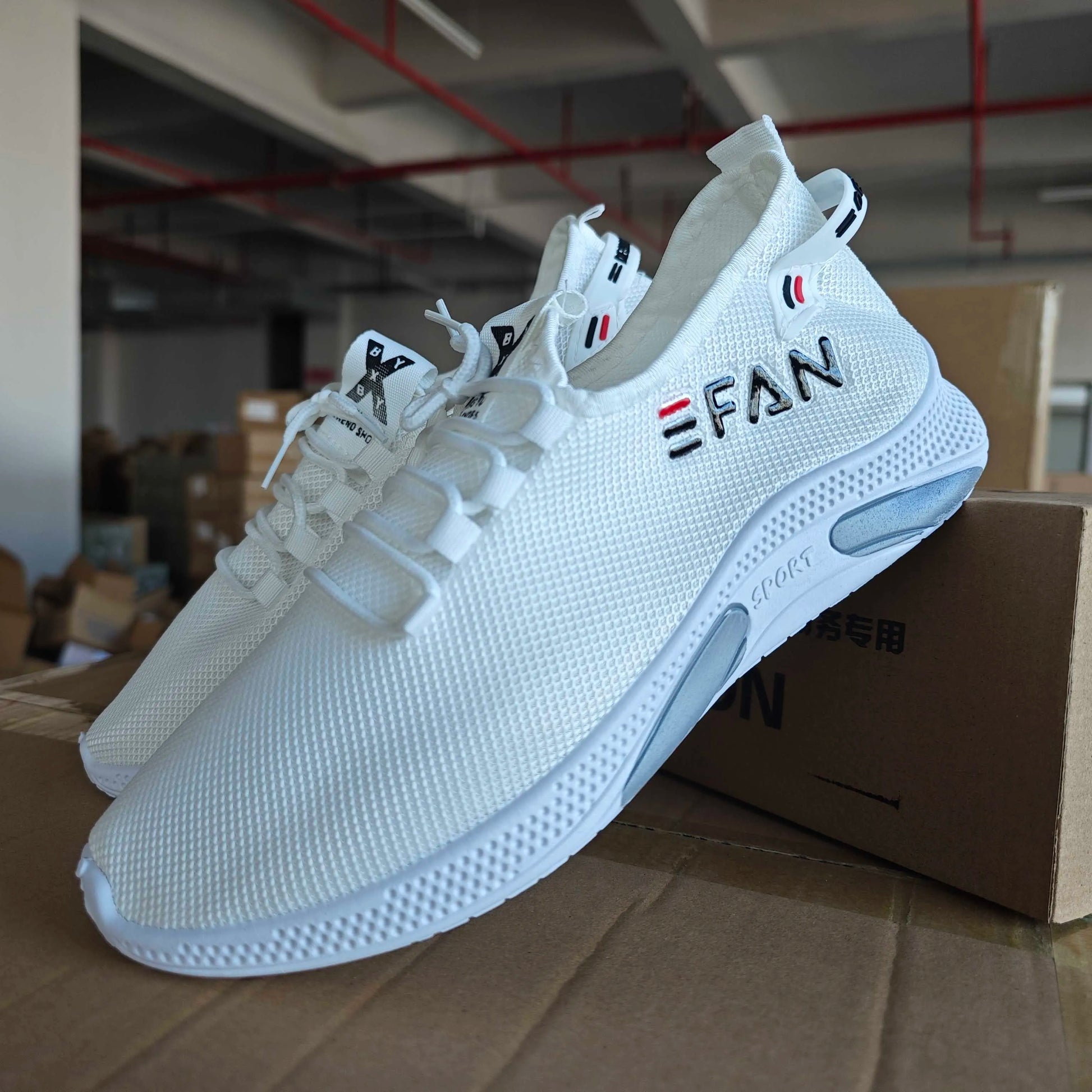 Spring White Casual Shoes Breathable Non-slip Walking Sneakers Men Shoes Outdoor 2024 Comfortable Fashion Lace Up Running Shoes SuperFye WHITE / 43 SuperFye