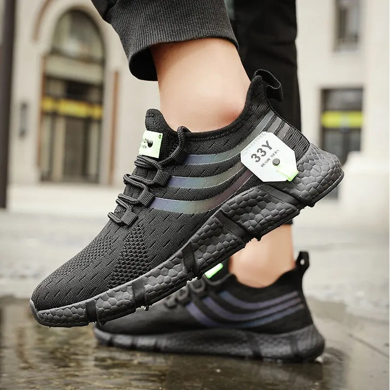 Men Casual Sport Shoes Breathable Lightweight Sneakers Outdoor Mesh Black Running Shoes Athletic Jogging Tenis Walking Shoes SuperFye WHITE / 42 SuperFye